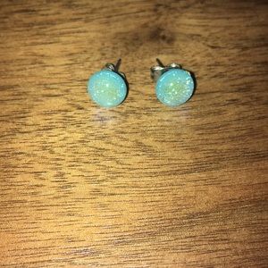 Maui Glass Sparkle Post Earrings Made in Maui